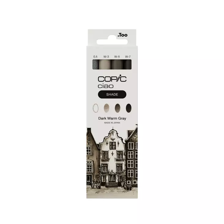 CIAO SHADE 3+1 DARK WARM GRAY - Copic Ciao - 027020713 - 1
