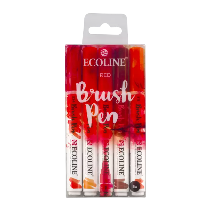 ECOL.BRUSHPEN X5 RED tehdas lop. - Sivellinkynät - 020005103 - 1