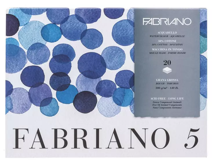 FABRIANO 5 BLAD 50%, GG 26x36 - Papper och block - 006601363 - 1