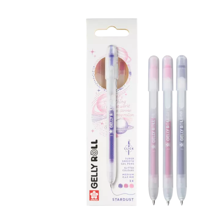 GELLY ROLL KLICK-PEN STARDUST 3 SET - Geelikynät - 031037453 - 1