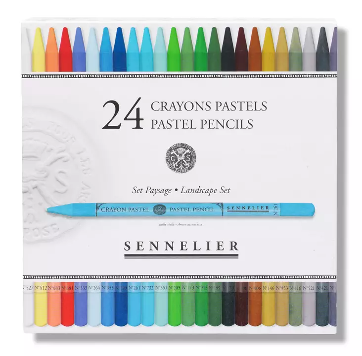 SET 24 PASTEL PENCIL LANDSCAPE - Kuivapastellit, soft - 004133993 - 1
