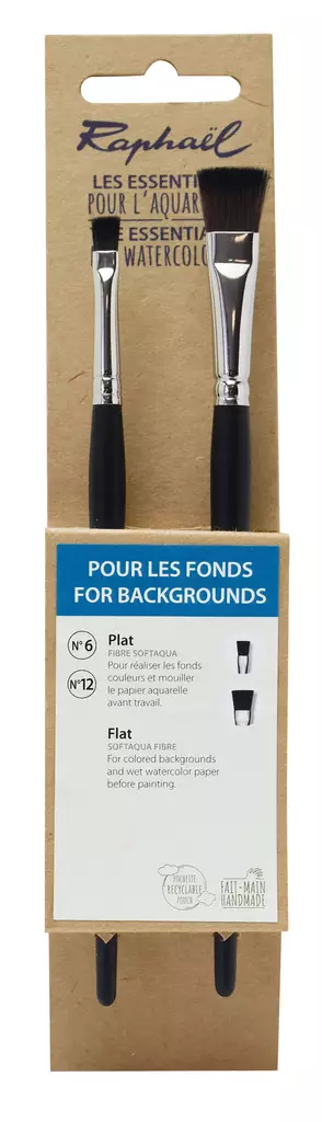 SET FOR BACKGROUNDS, 2 LITTEÄÄ SIV. - Akvarellisiveltimet - 005902003 - 1