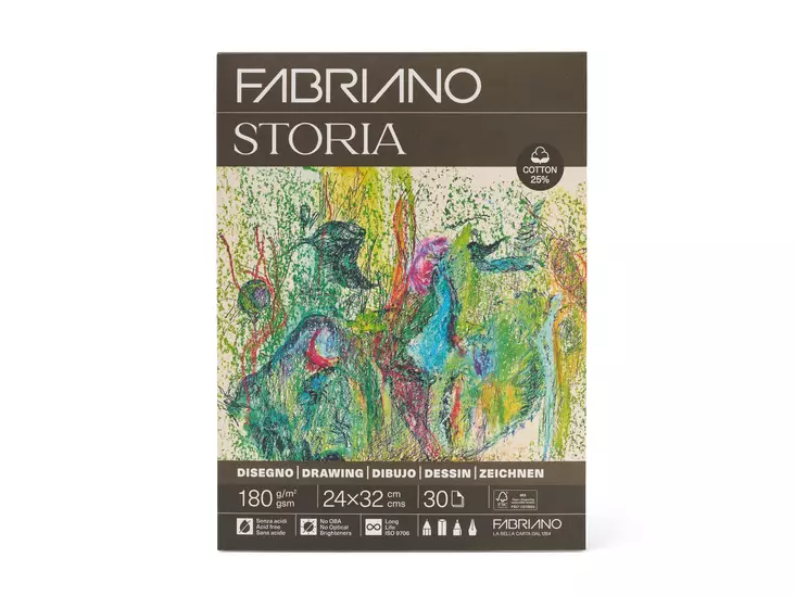 STORIA PIIRUSTUSLEHTIÖ 24x32cm 180g - Paperit ja lehtiöt - 006594733 - 1