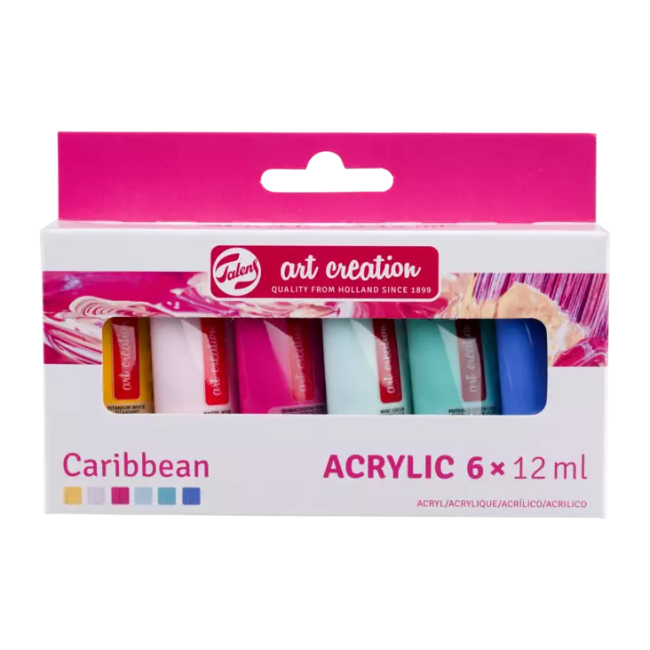 TAC ACRYL SET 6x12ml CARIBBEAN - Akrylfärgsset - 003156863 - 1