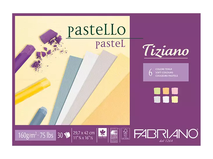 TIZIANO LEHTIÖ VAALEAT PASTELLISÄVYT - Pastellimaalaus irtoarkit - 006596103 - 1