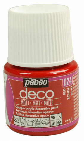 DECO MATT 45ML RED - Koristeluvärit - 350204024 - 1