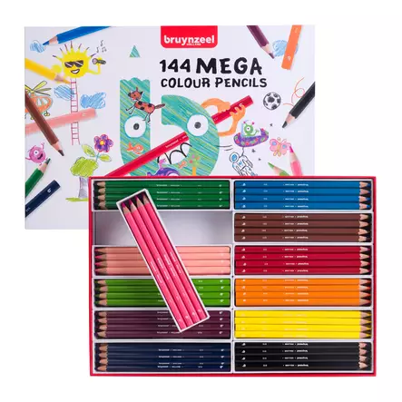 BZL.MEGACOLOR PEN.144 PUUBOX - Mellanklassfärgpenna - 031826004 - 1