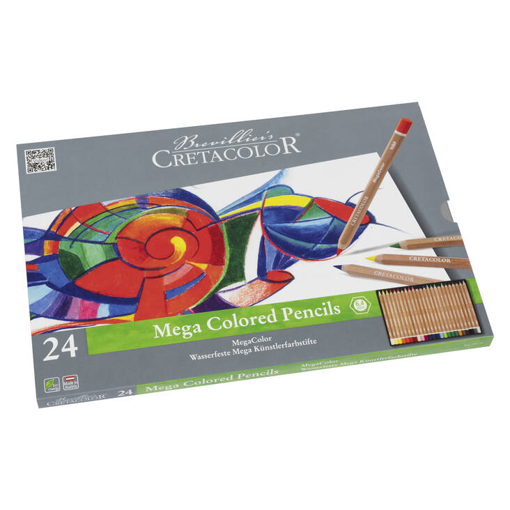 CRETACOLOR MEGACOLOR SET 24 - Kynät, tussikynät, liidut, hiilet - 004829024 - 1