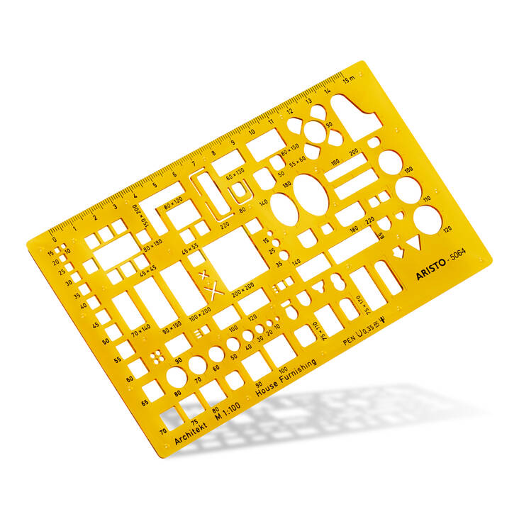 KALUSTEMALLINE 1:100, AR5064 - Tarvikkeet piirtäjille ja taiteilijalle - 016315064 - 1