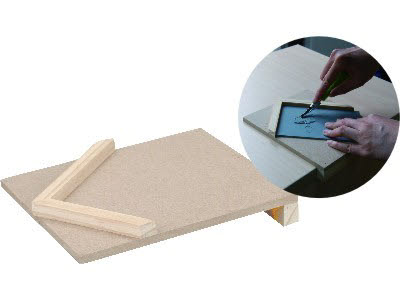 LINOKAIVERRUSALUSTA V, 17,5 X 20 CM - Linoleumstrykningsmaterial - 008610484 - 1