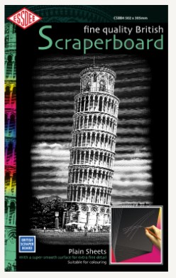 RAAPEKARTONKI 50,2x30,5 MUSTA - Raapekartongit ja -terät - 006900004 - 1