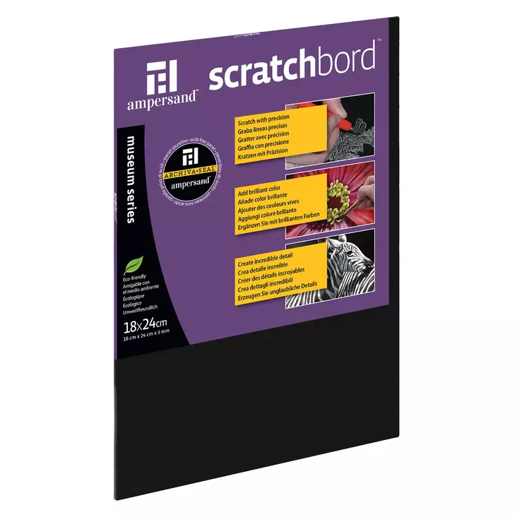 Ampersand svarta skrapplattor. Museumkvalitet hård botten - Ampersand - 006901824 - 1