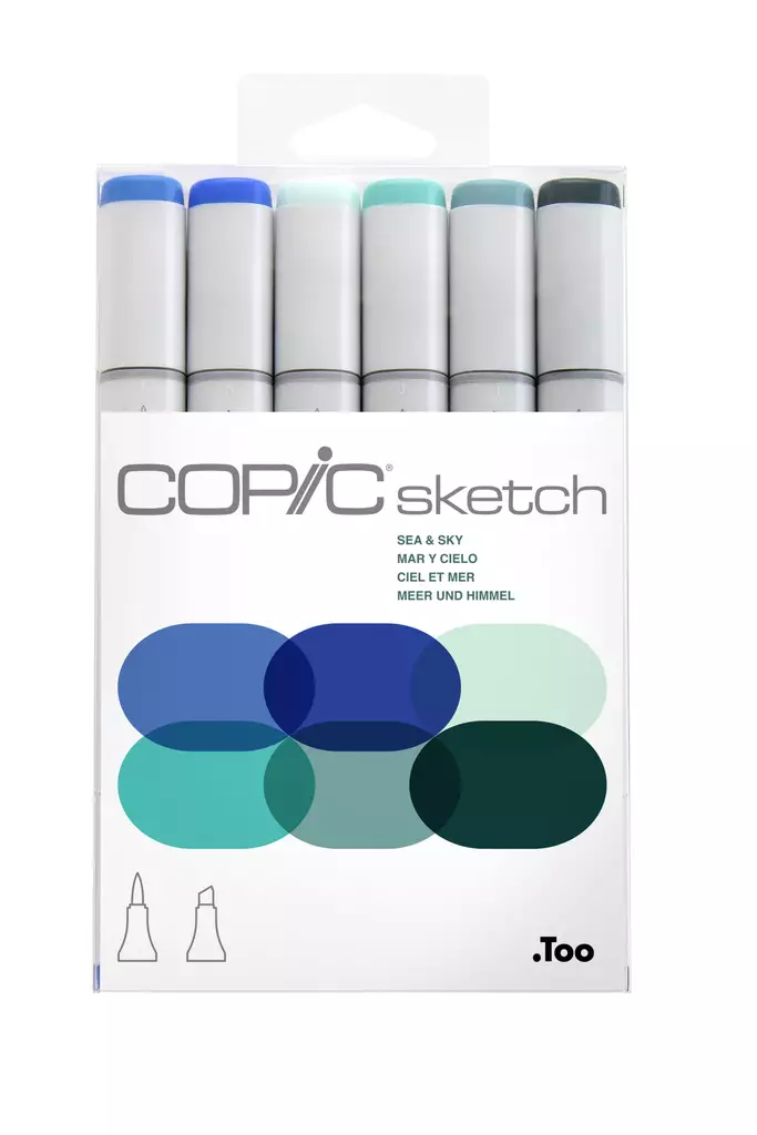 COPIC SKETCH 6 SET SEA & SKY - Copic Sketch - 027011064 - 1