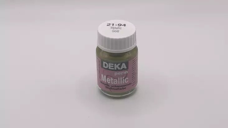 Deka Permanent metalliska textilfärger för tyg 25 ml - Färger och målningsmaterial - 008420294 - 1