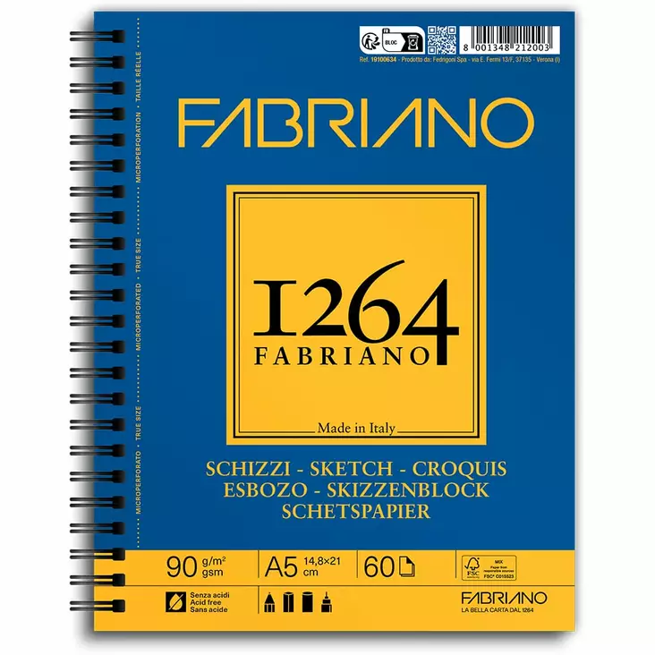 FABR.1264 SKETCH A5 SPIRAL VÄNSTER - Skisspapper - 006710824 - 1