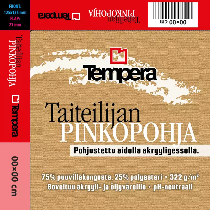 Pingoitetut cottonmålarduk Tempera - Dukar, målardukar och kilramar - 006111814 - 1