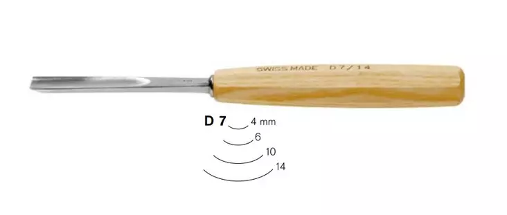 Låg U-bladiga korta träskulpturmejslar - Träskärverktyg och hobbyknivar - 007402404 - 1