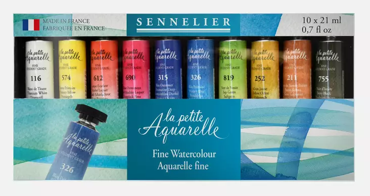 SEN.AKV.10x21ml SET - Akvarellivärit - 003219684 - 1