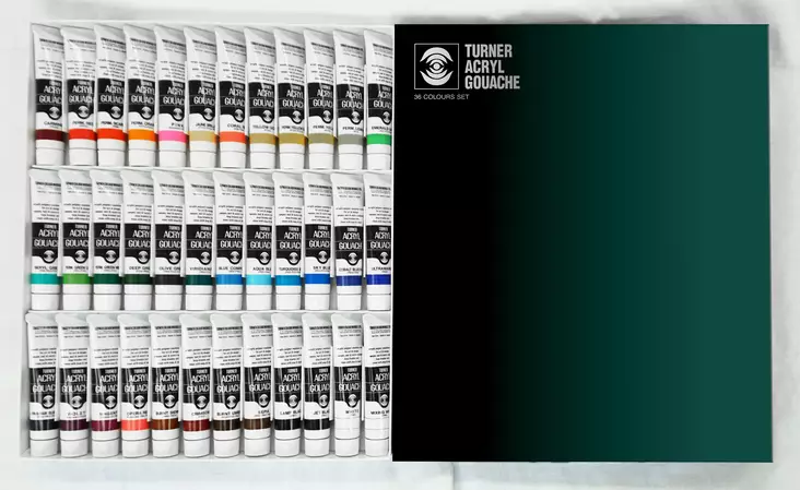 TURNER AG BASIC 36x20ml - Värit ja maalausaineet Huom! pakkasarat - 003182004 - 1