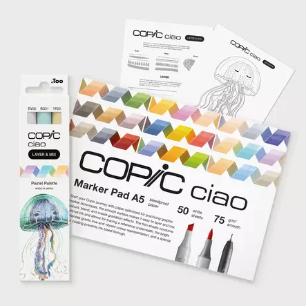 CIAO LAYER & MIX3 PASTEL+LEHTIÖ - Copic Ciao - 027020705 - 1
