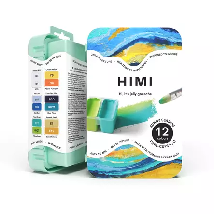 HIMI GUASSI SET 12 SUNNY SEASIDE TWIN - Gouache och färdiga färger - 360000025 - 1