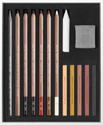 CDA PASTEL-HIILI PIIR.SET LOP. - Kynät, tussikynät, liidut, hiilet - 327776615 - 1