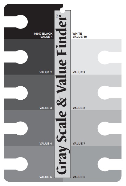 GRAY SCALE AND VALUE FIND 3505 - Color wheel -väriympyrä - 010080345 - 1