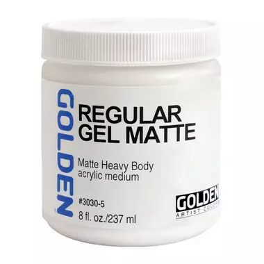 REGULAR GEL MATTE 237 ML - Akrylfärger målningsmedium Golden - 002500045 - 1