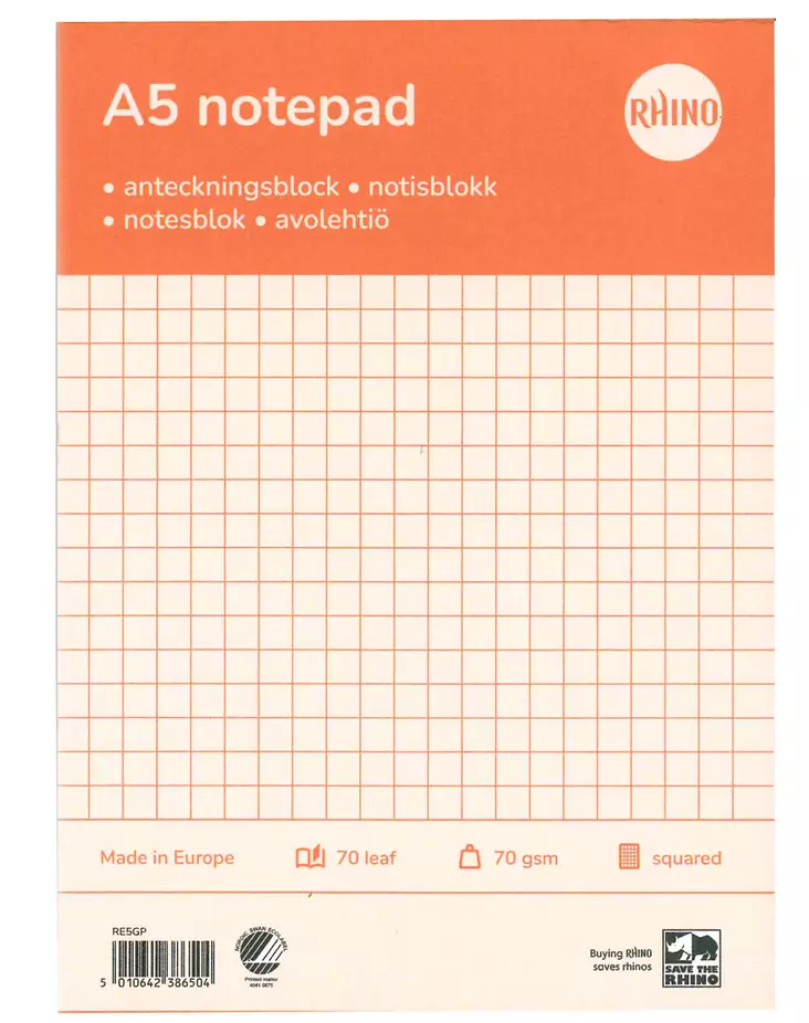 AVOLEHTIÖ A5 7mm RUUDUT - Tarvikkeita toimistoon - 018500305 - 1