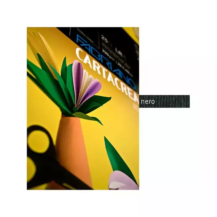 CARTA CREA MUSTA 10 ark 220g, 35x50cm - Färgat papper och pastellpapper - 006721615 - 1