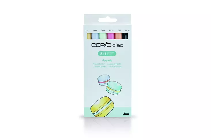 CIAO 5+1 PASTELS:22075555 - Copic Ciao - 027025555 - 2