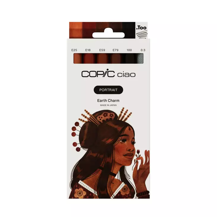 CIAO PORTRAIT SET 6 EARTH CHARM - Copic Ciao - 027025585 - 1