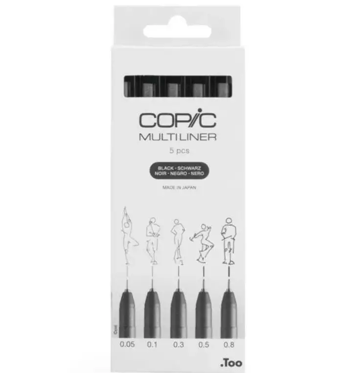 MULTILINER SET MUSTA 5 - Copic Multiliner - 027021135 - 1