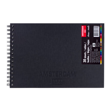 AAC BLACK BOOK A4, 250g SILEÄ PAPERI - Papper och block - 006611006 - 1