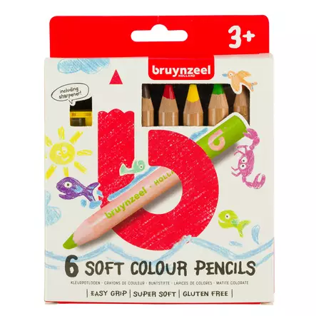 BRUYNZ.COL.PEN.SOFT SET 6 - Lapset - 031826006 - 1