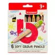 BRUYNZ.COL.PEN.SOFT SET 6 - Lapset - 031826006 - 1