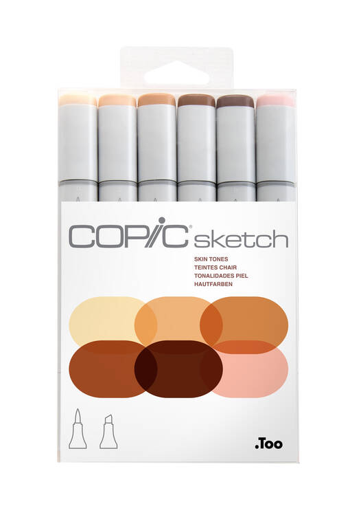 COPIC SKETCH 6 SET PORTRAIT - Copic Sketch - 027011066 - 1