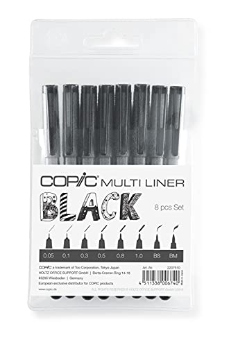 MULTI LINER SETTI 8 KYNÄÄ - Copic Multiliner - 027020816 - 1