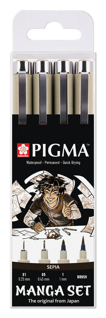 PIGMA MIC.SEPIA SET 4 - Fineliners - 018140086 - 1