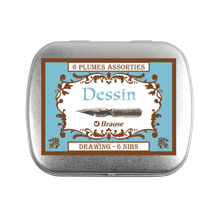 BRAUSE PIIRUST.TERÄ SET 6 - Kalligrafia - 010141636 - 1
