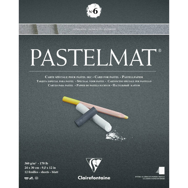 PASTELMAT PAD No.6 ANTHRACITE - Värilliset paperit ja pastellipaperit - 015003006 - 1