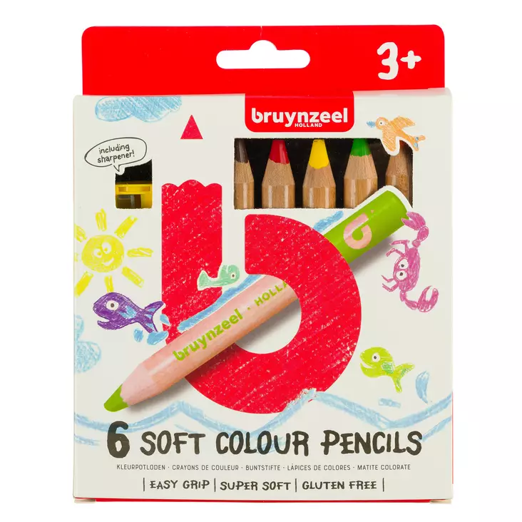 BRUYNZ.COL.PEN.SOFT SET 6 - Lapset - 031826006 - 1