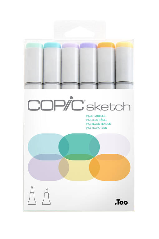 COPIC SKETCH 6 PASTELS - Copic Sketch - 027011067 - 1
