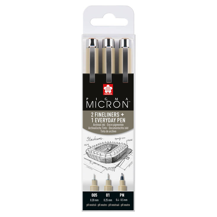 PIGMA MIC.ARCHITEC.2 MIC.+1 PN - Fineliners - 018140107 - 1