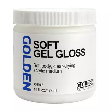 SOFT GEL GLOSS 473 ML - Akrylfärger målningsmedium Golden - 002500227 - 1