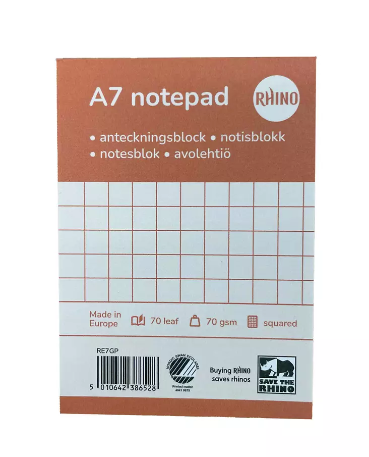 AVOLEHTIÖ A7 7mm RUUDUT - Tarvikkeita toimistoon - 018500307 - 1