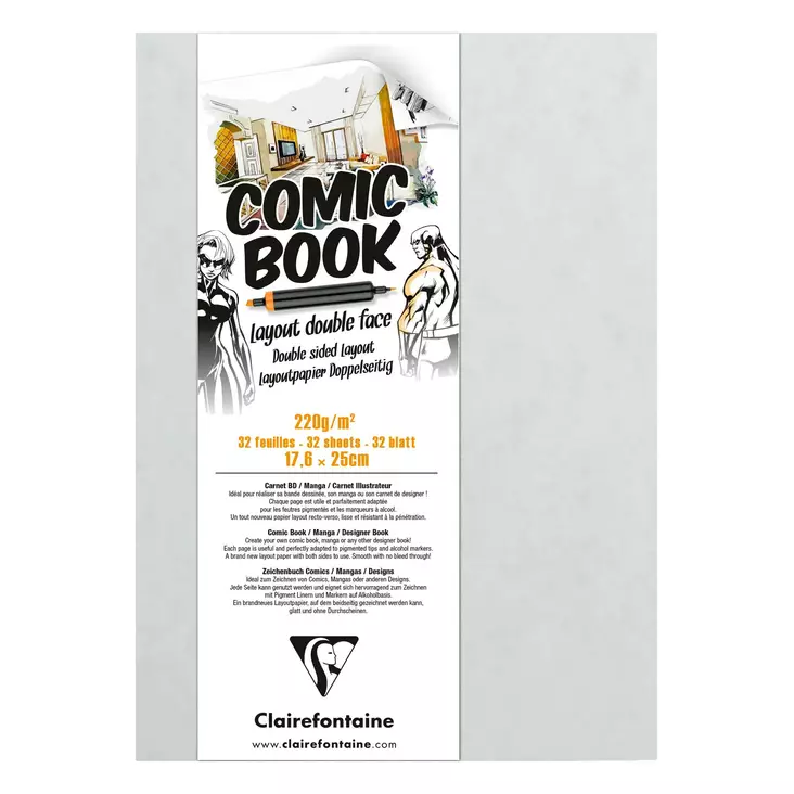 COMIC BOOK LAYOUT 17,6 x 25 cm - Luonnoskirjat - 015000037 - 1