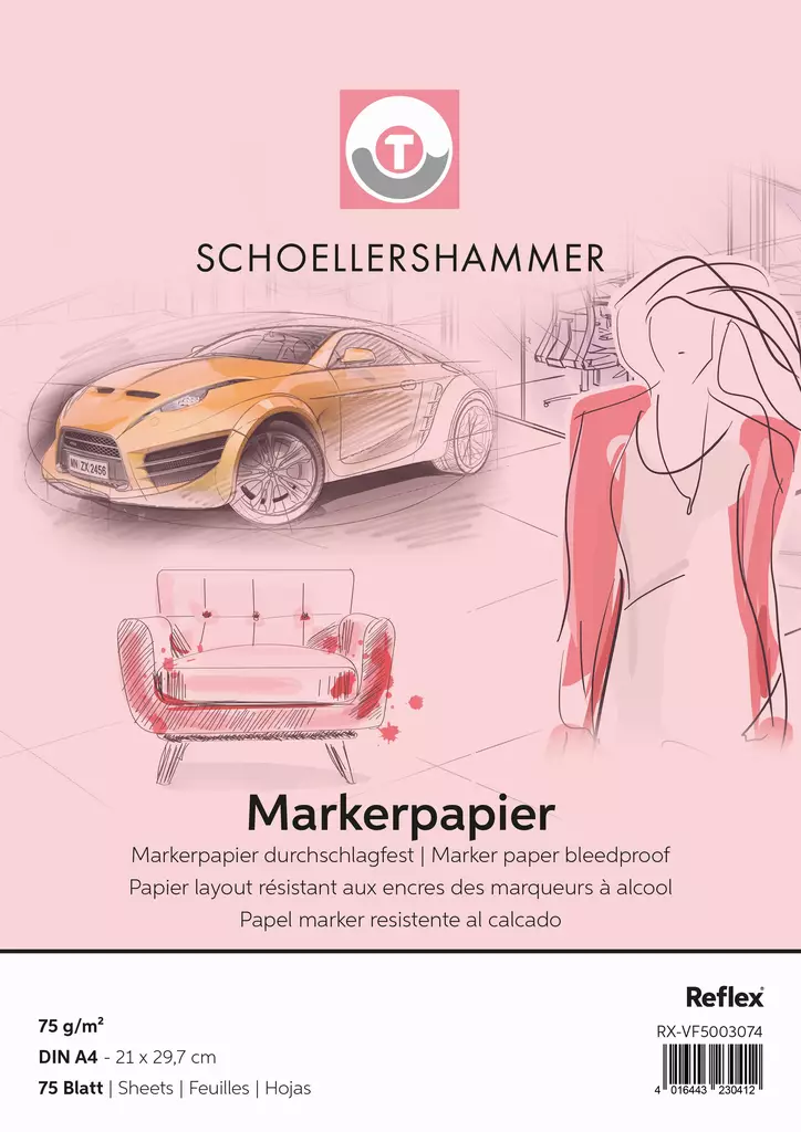 FILTPENNBLAD.A4 75g/75ark - Markerpapper - 024002747 - 1