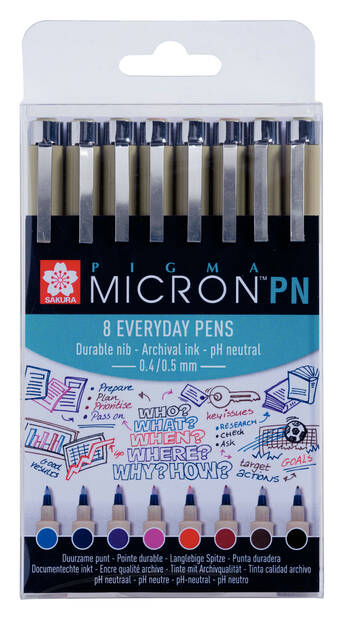 SAKURA PIGMA MIC.PN SET8 - Fineliners - 018138008 - 1