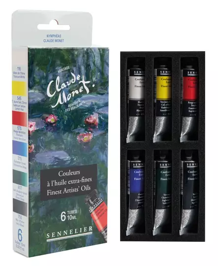 CLAUDE MONET ÖLJYVÄRIT 6 x 10ml - Oljemåleri - 001213118 - 1
